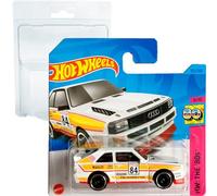 Hot Wheels 84 Audi Sport Quattro HW : The '80s 9/10 (152/250) HKJ66 Short Card Mattel 2023 + Blister & Card Protector Pack Friki Monkey