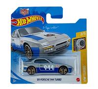 Hot-Wheels '89 Porsche 944 Turbo (Argent/Bleu) 2/5 HW Turbo 2021 - 45/250 (Carte Courte) GRY56