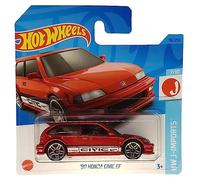 Hot Wheels - '90 Honda Civic EF - HW J-Imports 7/10 - HKJ16 - Short Card - VTEC - Rouge - Mattel 2023