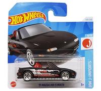 Hot Wheels 91 Mazda MX-5 Miata - HW J-Imports 6/10 - HTC47 - Carte courte - Roadster - Noir - Mattel 2024 - 1:64
