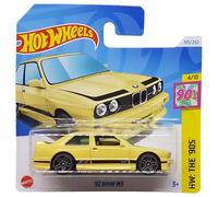 Hot Wheels 92 BMW M3 - HW : The '90s 4/10 - HTB06 - Carte courte - Jaune - Mattel 2024-1:64