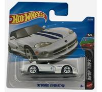Hot Wheels 92 Dodge Viper RT/10 - JJM01 - TH - Treasure Hunt - Drop Tops 2/5 - Blanc - Licence américaine à l'échelle 1:64 - Mattel 2026 (29/250) - 1:64 - Modèle sous licence