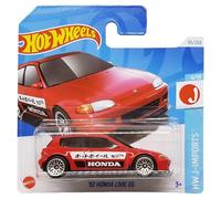 Hot Wheels - '92 Honda Civic EG - HW J-Imports 4/10 - HTC43 - Carte courte - Rouge - Mattel 2024 - 1:64