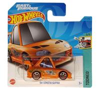 Hot Wheels 94 Toyota Supra - Tooned 3/5 - HKG62 - Carte courte - Fast & Furious - Mattel 2023