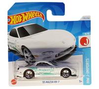 Hot Wheels 95 Mazda RX-7 - HW J-Imports 9/10 - HTC46 - Carte courte - Project M - Blanc - Mattel 2024 - 1:64