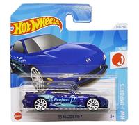 Hot Wheels 95 Mazda RX-7 - HW J-Imports 9/10 - HTD97 - Carte courte - Projet M - Bleu foncé - Mattel 2024 - 1:64