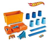 Hot Wheels - Accessoires Boîte Cascades et Gobelets avec Propulseur - Coffret de jeu pour petites voitures