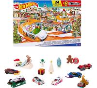 Hot Wheels Advent Calendrier 8 Cars 16 Accessoires Tapis de Jeu Vacances Noël