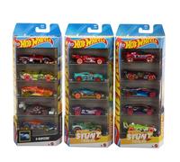 Hot Wheels Assortiment Coffrets 5 véhicules 3 Coffrets à thème Comprenant 5 Voitures ou camions à l’échelle 1/64, au Total 15 véhicules pour Les Enfants et collectionneurs, JDR21
