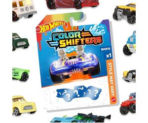 Hot Wheels Assortiment de Véhicules Color Shifters | Véhicule à l'échelle 1:64, changement de couleur répétitif, à plonger dans l'eau froide ou chaude, BHR15