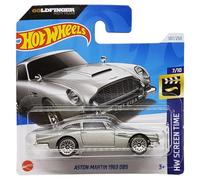 Hot Wheels - Aston Martin 1963 DB5 - Voiture Jouet - Échelle 1:64 - Argent Ou Gris Argenté - James Bond - 007 Goldfinger 60ème Anniversaire - Mattel 2024