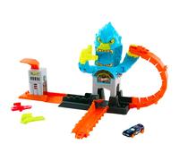 Hot Wheels – Coffret et véhicule à l’échelle 1/64 Attaque du gorille – Système Speed Snap, JHL92