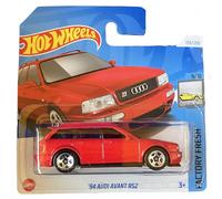 Hot Wheels Audi Avant RS2 94, Factory Fresh 9/10, HTC54, carte courte, rouge, Mattel 2024, 1:64