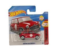 Hot Wheels - Austin Mini Cooper S - JJK94 - Then and Now 1/10 - Short Card - Rouge - Modèle sous licence officielle - Mattel 2026 (71/250) - 1:64