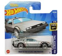 Hot Wheels - Back to The Future Time Machine - HW Screen Time 8/10 - HCV54 - Carte courte - Retour vers le futur - Machine à remonter le temps - Delorean DMC - Mattel 2022