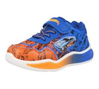 Hot Wheels Baskets pour garçons - Chaussures de sport pour enfants avec sangle - Confortables et décontractées pour l'école et les jeux, bleu, 30 EU