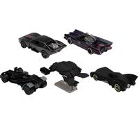 Hot Wheels Batman Set, 5 modèles de Batmobile appréciés des fans pour les collectionneurs