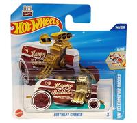 Hot Wheels - Birthday Burner - HW Celebration Racers 5/10 - JBC26 - Carte courte - TH Treasure Hunt - Happy Birthday - Mattel 2025-1:64