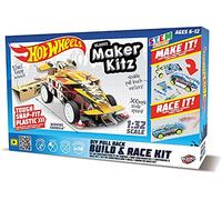 Hot Wheels - Bladez Toys - voiture de course à construire et personnaliser - rétro friction - Maker Kitz - DIY Build & Race Kit - 14cm - jouet enfant - 6 ans et plus - 51193