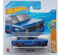 Hot Wheels BMW 2002 Bleu (JBB61) - 70's vs. 90's Series 5/10, 2025 - 1:64 Die-Cast Voiture miniature sous licence BMW AG