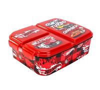 Hot Wheels Boîte à repas rectangulaire à compartiments multiples pour enfants - Sans BPA