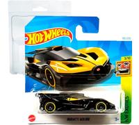 Hot Wheels Bugatti Bolide HW Exotics 3/10 (185/250) HTC22 Jaune 2024 + Protecteur court Card Frikimonkey