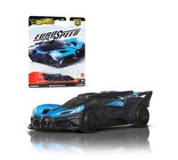 Hot Wheels Bugatti Bolide Voiture Premium Car Culture à Collectionner, modèle en métal à l’échelle 1/64, véhicule Eurospeed avec pneus Real Riders, JBK79
