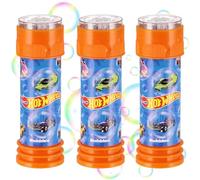 Hot Wheels Bulles de Savon avec Jeu pour garçon 55 ML My Bubble, 3 pièces (Hot Wheels, 3)