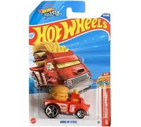 Hot Wheels Buns of Steel Voiture moulée sous pression, rouge, série Let's Race 5/5, échelle 1:64, 153/250