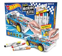 Hot Wheels by Bladez Toyz Make Your Own Car Art Set pour Enfants de 6 à 12 Ans avec marqueurs - Kit Hotwheels Racer pour Jeu créatif - Ensembles de coloriage pour Enfants et Apprentissage STEM -