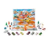 Hot Wheels-Calendrier de l’avent 2024-8 voitures et 16 accessoires HTG00