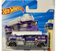 Hot Wheels Camion de pompier à 5 alarmes [Violet] Poids lourds 1/5, 32/250, échelle 1:64