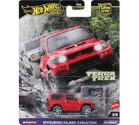 Hot Wheels CAR CULTURE Die Cast Modèle voiture MITSUBISHI PAJERO EVOLUTION Terra Trek - Échelle 1:64 7cm Premium HRV89