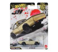 Hot Wheels Voiture miniature de collection Datsun 620 – 1:64 métal, pneus Real Riders, JKF12