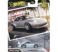Hot Wheels Voiture miniature de collection Porsche 993 GT2 1:64 métal moulé pneus Real Riders JKF16