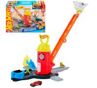 Hot Wheels City Super Fire Station Mattel UK NEUF