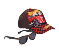 Hot Wheels Casquette et Lunettes de Soleil pour garçons et Filles - Accessoires pour Enfants pour l'été, protège du Soleil, idéal pour la Plage, la Piscine et Les activités de Plein air, Design