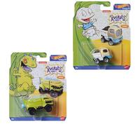 Hot Wheels Character Cars Lot de 2 Rugrats Tommy et Reptar Véhicules moulés sous pression