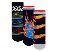 Hot Wheels Chaussettes | Chaussettes Enfant | Cadeau Garcon | Noir | 31-36cm