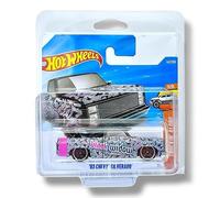 Hot Wheels Chevy Silverado (Noir, Blanc et Rose) 3/5 Truckin' Along - 2026-42/250 (carte courte) - Comprend un étui de protection KLAS Car Keeper - JJJ13