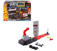 Hot Wheels Coffret Piste Grille de Départ Formule 1®, coffret piste avec véhicules F1 Oracle Red Bull Racing et Visa Cash App Racing Bulls à l’échelle 1/64, JNN35