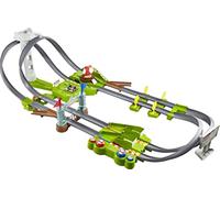 Hot Wheels Circuit Deluxe Mario Kart Motorisé, Coffret de Jeu pour Petites Voitures à Connecter avec Circuit et Pistes, Jouet pour Enfant, GCP27, Multicolore
