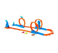 Hot Wheels Piste Triple Loop Track Orange Enfants