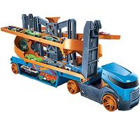 Hot Wheels City Ascenseur et Lanceur Camion Transporteur pour contenir Jusqu’à 20 Petites Voitures, 1 véhicule Inclus, Jouet pour Enfant, GNM62