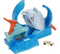 Structure de jeu pour petites voitures - HOT WHEELS - Robot Requin en folie - Color Shifters - Intérieur