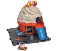Hot Wheels City Downtown Set de jeu Tourbillon de crème glacée - pour les enfants à partir de 4 ans