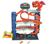 Hot Wheels City-Garage Ultime-Coffret avec 2 voitures incluses HKX48