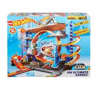 Hot Wheels City Méga Garage, coffret de jeu pour petites voitures avec circuit et pistes, Jouet pour enfant, FTB69