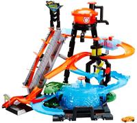 Hot Wheels City Station de Lavage Ultime, Coffret de Jeu avec Pistes pour Changer la Couleur des Voitures Color Shifters, Jouet pour Enfant, FTB67