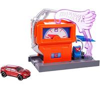 Hot Wheels City Station Essence Express, Coffret de Jeu pour Petites Voitures à connecter avec Circuit et Pistes, Jouet pour Enfant, FMY97 Multicolore